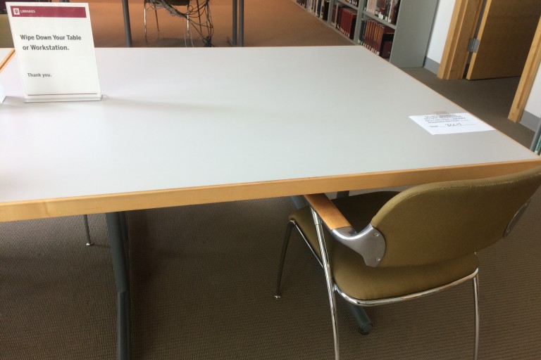 tabletop seat with chair neal marshall black culture center library