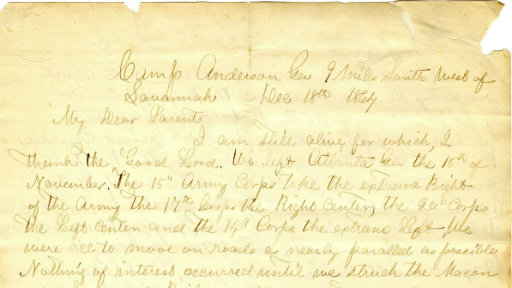 John D. Alexander letter, 1864
