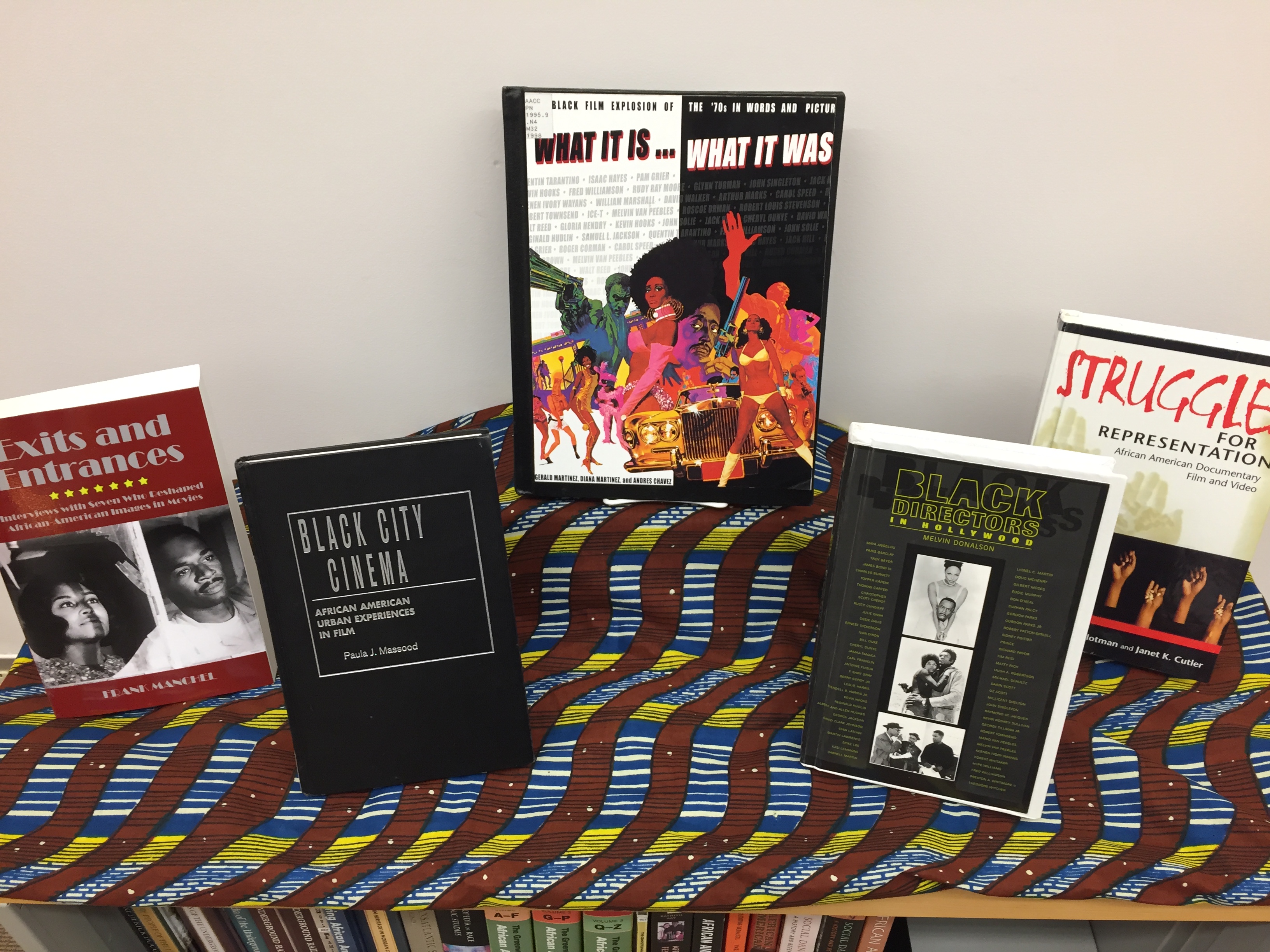 Image of books on display at the NMBCC Library