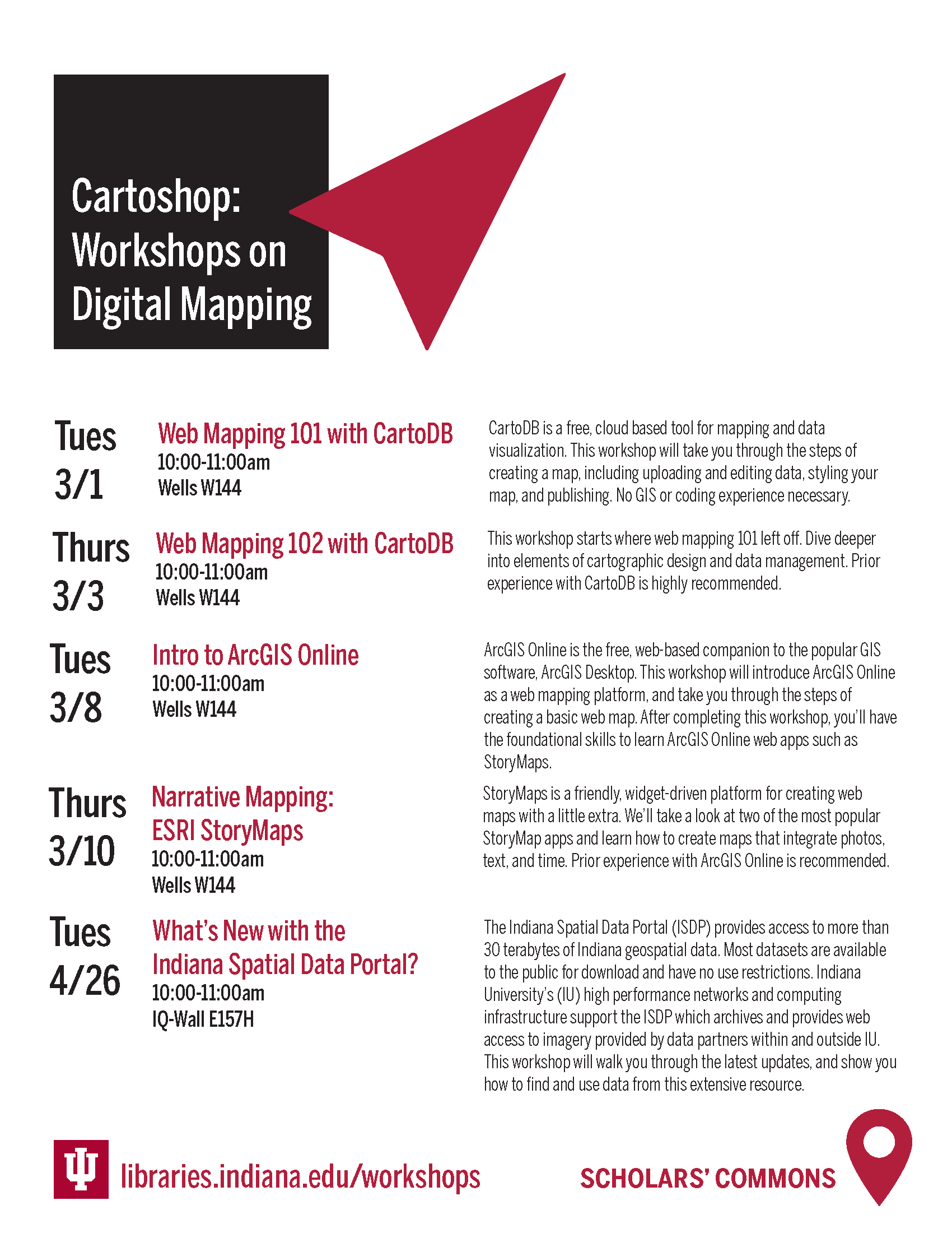 Cartoshop workshop flyer