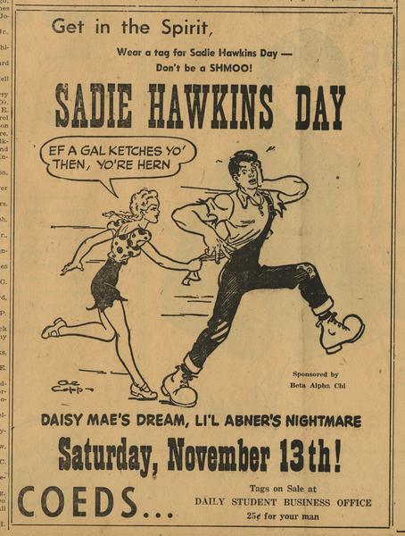 Sadie Hawkins Dance Flyer