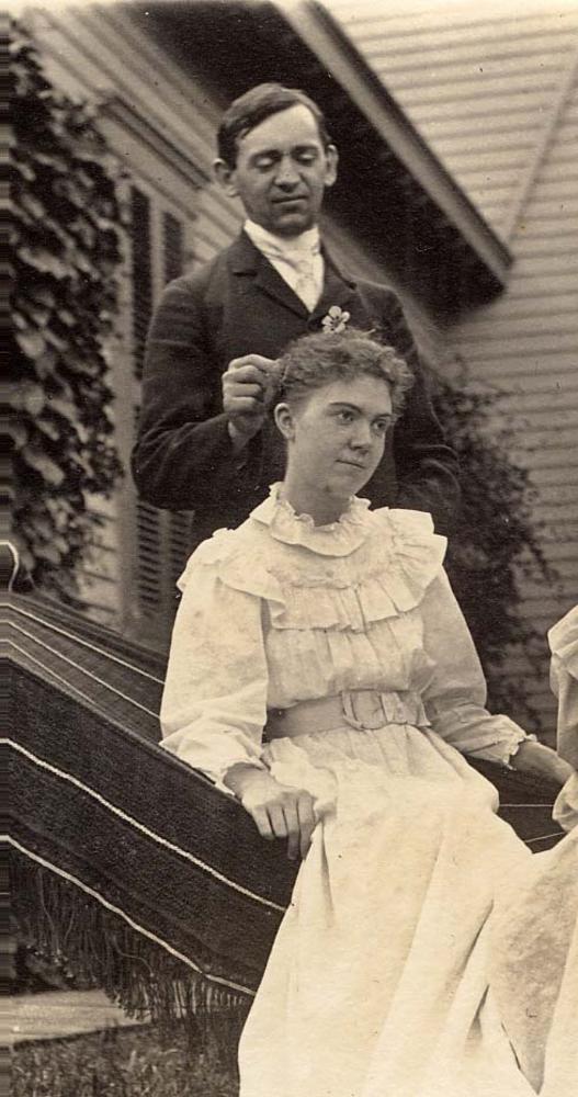 Photograph of William and Charlotte Lowe Bryan, circa 1900