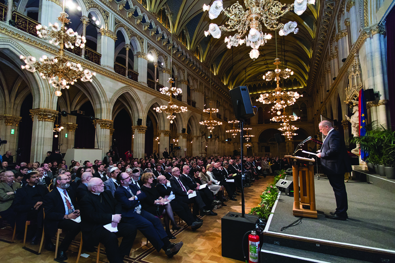 image of a conference in Vienna Austria