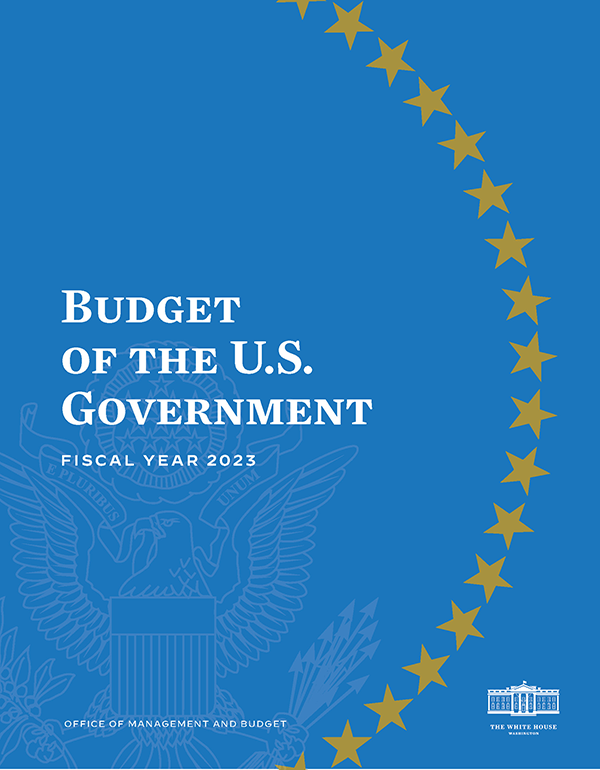 Cover page for the Budget of The U.S. Government. 
