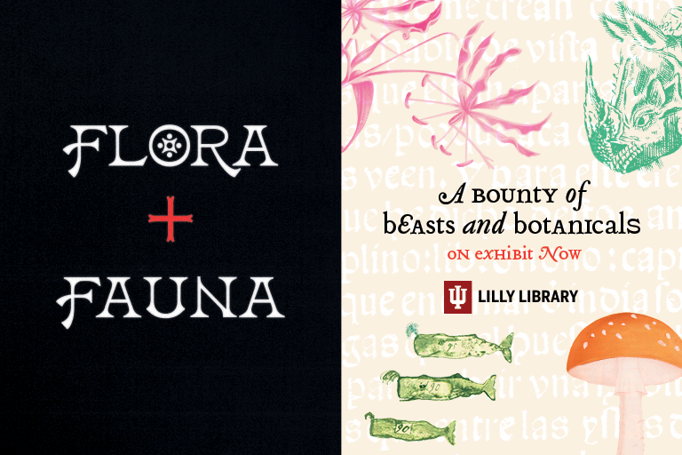 Flora and Fauna: A bounty of beasts and botanicals on exhibit now at the Lilly Library