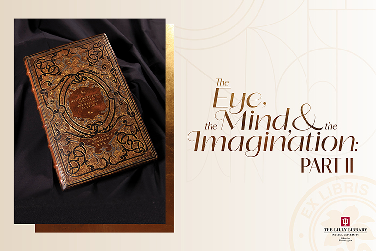 Image of a book with intricate patterns and an ancient feel.