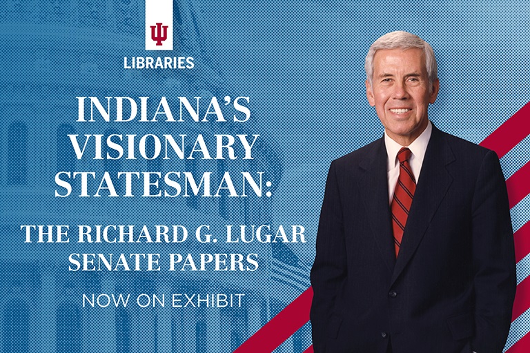 Indiana's Visionary Statesman: The Richard G. Lugar Senate Papers, with photo of Senator Lugar. 