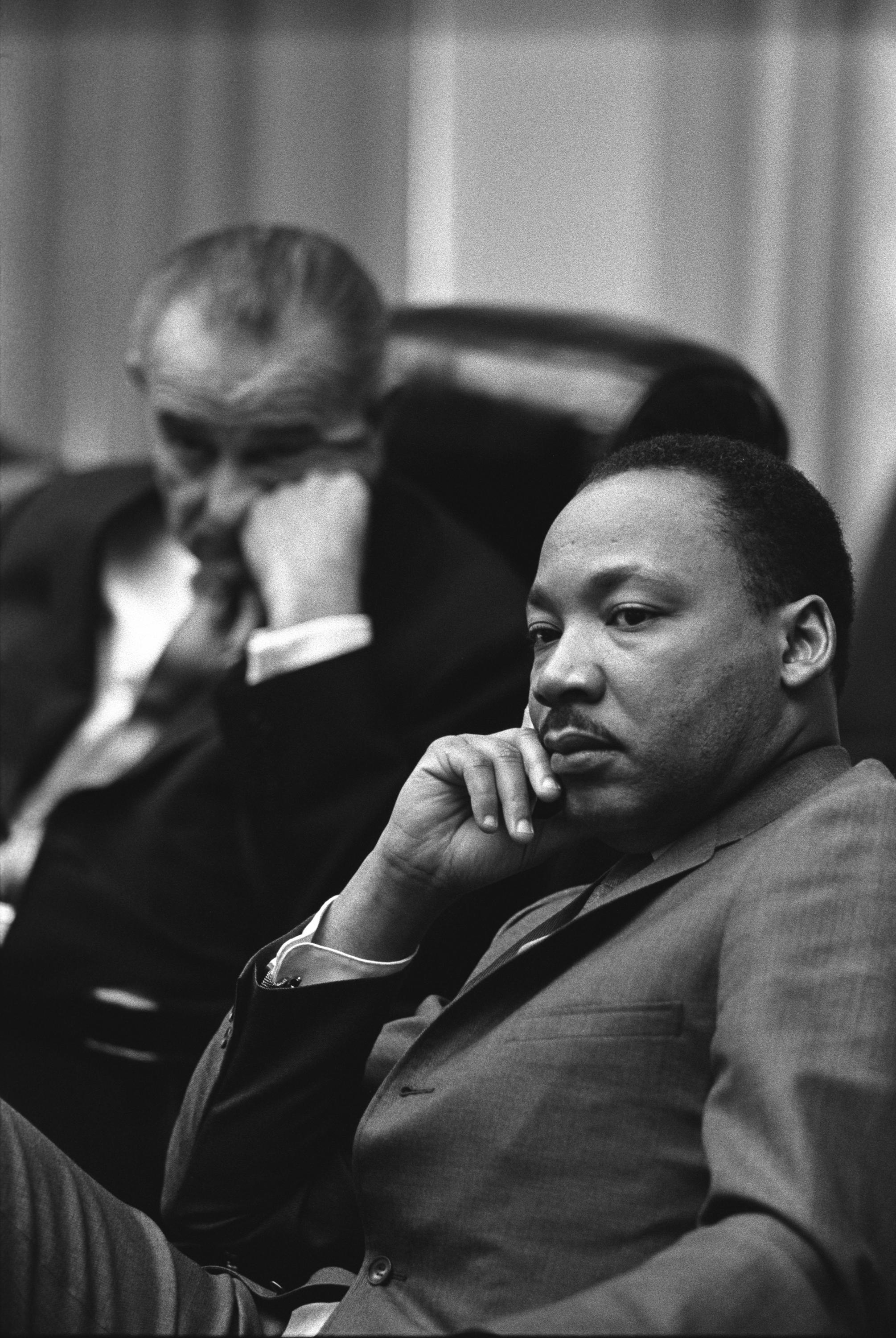 Dr. Martin Luther King, Jr. and Lyndon Baines Johnson