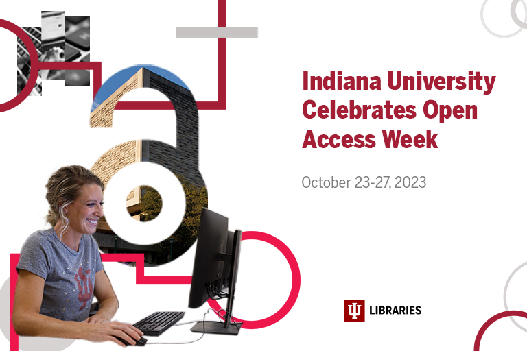 IU Open Access Week promotional banner.