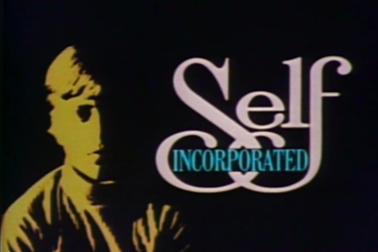 still from Self incorporated title screen showing child 
