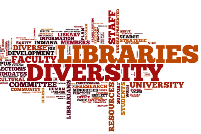 word cloud containing words related to diversity