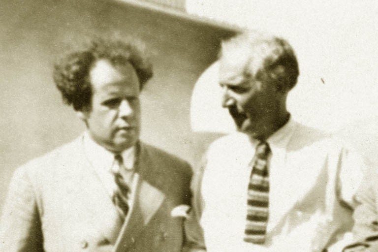 Photograph of Sergei Eisenstein and Upton Sinclair, 1931