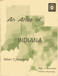 Cover of Kingsbury's Atlas of Indiana.