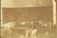 image of 1876 science classroom at Indiana University