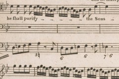 Detail of view of printed music